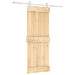 vidaXL Sliding Door with Hardware Set Interior Door Barn Door Solid Wood Pine