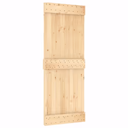vidaXL Sliding Door with Hardware Set Interior Door Barn Door Solid Wood Pine