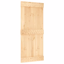 vidaXL Sliding Door with Hardware Set Interior Door Barn Door Solid Wood Pine