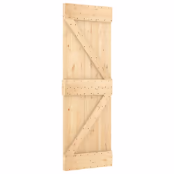 vidaXL Sliding Door with Hardware Set Interior Door Barn Door Solid Wood Pine