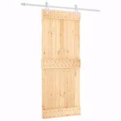 vidaXL Sliding Door with Hardware Set Interior Door Barn Door Solid Wood Pine