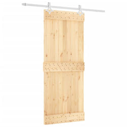 vidaXL Sliding Door with Hardware Set Interior Door Barn Door Solid Wood Pine