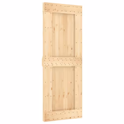 vidaXL Sliding Door with Hardware Set Interior Door Barn Door Solid Wood Pine