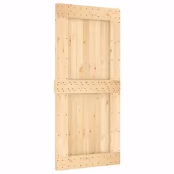 vidaXL Sliding Door with Hardware Set Interior Door Barn Door Solid Wood Pine