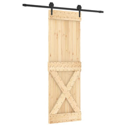 vidaXL Sliding Door with Hardware Set Interior Door Barn Door Solid Wood Pine