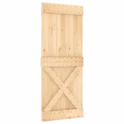 vidaXL Sliding Door with Hardware Set Interior Door Barn Door Solid Wood Pine