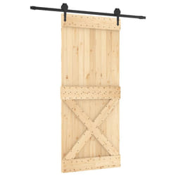 vidaXL Sliding Door with Hardware Set Interior Door Barn Door Solid Wood Pine