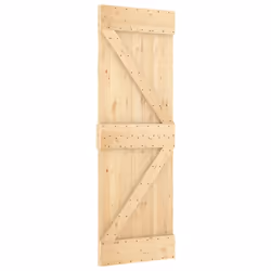 vidaXL Sliding Door with Hardware Set Interior Door Barn Door Solid Wood Pine - Additional view 2