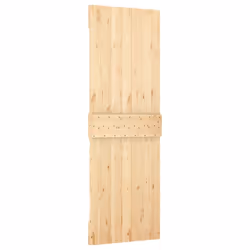 vidaXL Sliding Door with Hardware Set Interior Door Barn Door Solid Wood Pine - Additional view 4