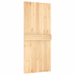 vidaXL Sliding Door with Hardware Set Interior Door Barn Door Solid Wood Pine - Additional view 4