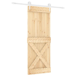 vidaXL Sliding Door with Hardware Set Interior Door Barn Door Solid Wood Pine