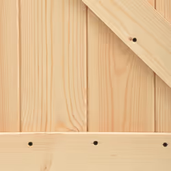 vidaXL Sliding Door with Hardware Set Interior Door Barn Door Solid Wood Pine - Additional view 6
