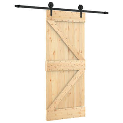 vidaXL Sliding Door with Hardware Set Interior Door Barn Door Solid Wood Pine