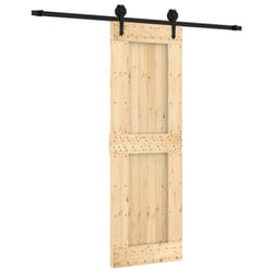 vidaXL Sliding Door with Hardware Set Interior Door Barn Door Solid Wood Pine