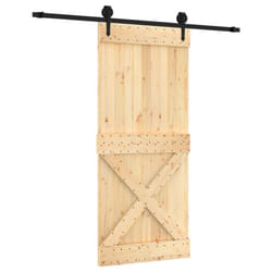 vidaXL Sliding Door with Hardware Set Interior Door Barn Door Solid Wood Pine