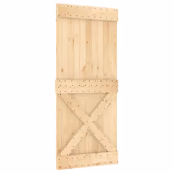 vidaXL Sliding Door with Hardware Set Interior Door Barn Door Solid Wood Pine