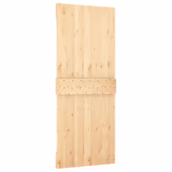 vidaXL Sliding Door with Hardware Set Interior Door Barn Door Solid Wood Pine - Additional view 4
