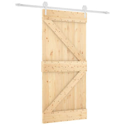 vidaXL Sliding Door with Hardware Set Interior Door Barn Door Solid Wood Pine
