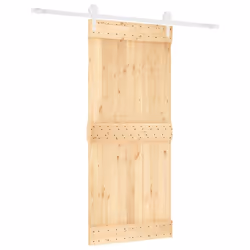 vidaXL Sliding Door with Hardware Set Interior Door Barn Door Solid Wood Pine