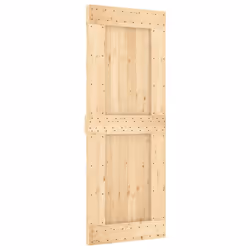 vidaXL Sliding Door with Hardware Set Interior Door Barn Door Solid Wood Pine