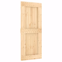 vidaXL Sliding Door with Hardware Set Interior Door Barn Door Solid Wood Pine - Additional view 2
