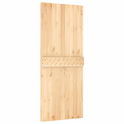 vidaXL Sliding Door with Hardware Set Interior Door Barn Door Solid Wood Pine - Additional view 4