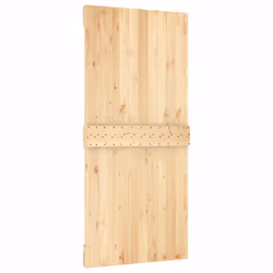 vidaXL Sliding Door with Hardware Set Interior Door Barn Door Solid Wood Pine - Additional view 4