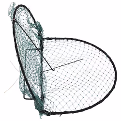 vidaXL Bird Trap Humane Live Hunting Cage Trap for Small Birds Green Steel - 40 cm