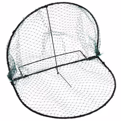 vidaXL Bird Trap Humane Live Hunting Cage Trap for Small Birds Green Steel - 50 cm