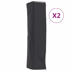 vidaXL Heater Covers Protect Cover 2 pcs Pyramid Shaped 420D Oxford Fabric - 58 x 58 x 228 cm
