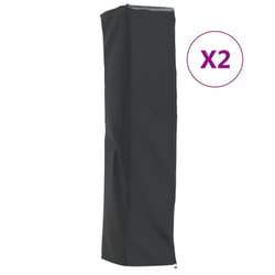 vidaXL Heater Covers Protect Cover 2 pcs Pyramid Shaped 420D Oxford Fabric - 58 x 58 x 228 cm