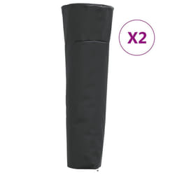 vidaXL Heater Covers Protect Cover 2 pcs Pyramid Shaped 420D Oxford Fabric - 86 x 47 x 241 cm