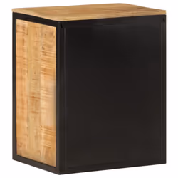 vidaXL Bathroom Cabinet Storage Vanity Unit Cupboard Solid Wood Mango and Iron - Additional view 4