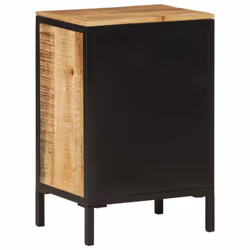 vidaXL Bathroom Cabinet Storage Vanity Unit Cupboard Solid Wood Mango and Iron - Additional view 4