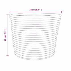 vidaXL Storage Baskets Laundry Washing Basket Laundry Hamper 2 pcs Cotton - brown