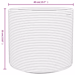 vidaXL Storage Basket Laundry Basket Washing Basket Grey and White Cotton - Additional view 8