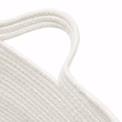 vidaXL Laundry Basket Laundry Hamper Bin Laundry Sorter Brown and White Cotton - Additional view 5