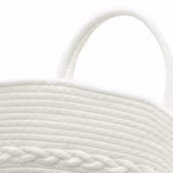 vidaXL Storage Basket Laundry Basket Washing Basket Laundry Hamper Cotton - grey, 43 x 38 cm - Additional view 5
