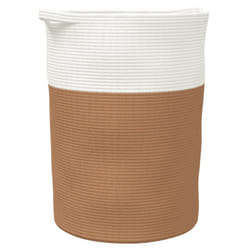 vidaXL Storage Basket Laundry Basket Washing Basket Laundry Hamper Cotton - brown