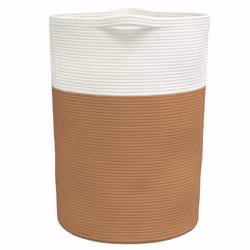 vidaXL Storage Basket Laundry Basket Washing Basket Laundry Hamper Cotton - brown - Additional view 4