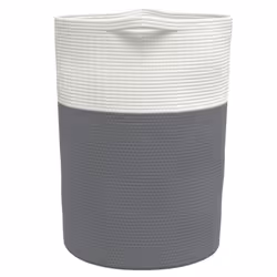 vidaXL Storage Basket Laundry Basket Washing Basket Laundry Hamper Cotton - grey - Additional view 4