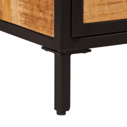 vidaXL Bed Cabinet Nightstand End Table Side Cabinet Solid Rough Wood Mango - Additional view 7