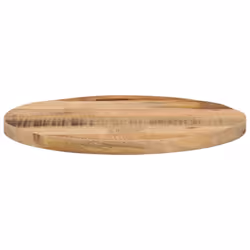 vidaXL Table Top Replacement Board Dining Table Top Wooden Furniture Top Round - natural, 40 x 1.5 cm/ Solid rough mango wood - Additional view 2