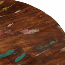 vidaXL Table Top Replacement Board Dining Table Top Wooden Furniture Top Round - multicolour, 50 x 1.5 cm/ solid reclaimed wood - Additional view 6