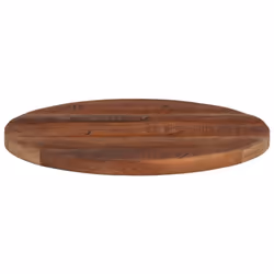 vidaXL Table Top Replacement Board Dining Table Top Wooden Furniture Top Round - natural, 50 x 3.8 cm/ solid reclaimed wood