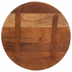 vidaXL Table Top Replacement Board Dining Table Top Wooden Furniture Top Round - natural, 50 x 3.8 cm/ solid reclaimed wood - Additional view 4