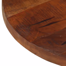 vidaXL Table Top Replacement Board Dining Table Top Wooden Furniture Top Round - natural, 50 x 3.8 cm/ solid reclaimed wood - Additional view 5