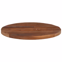vidaXL Table Top Replacement Board Dining Table Top Wooden Furniture Top Round - natural, 60 x 3.8 cm/ solid reclaimed wood - Additional view 2