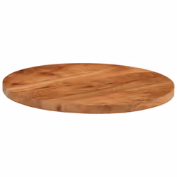 vidaXL Table Top Replacement Board Dining Table Top Wooden Furniture Top Round - natural, 60 x 3.8 cm/ solid acacia wood - Additional view 2