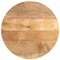 vidaXL Table Top Replacement Board Dining Table Top Wooden Furniture Top Round - solid mango wood, 50 x 2.5 cm